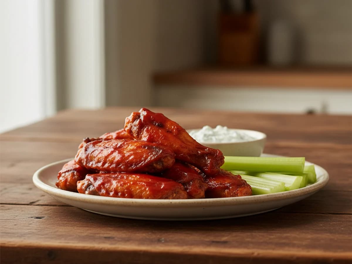 Grilled Buffalo Pastured Chicken Wings