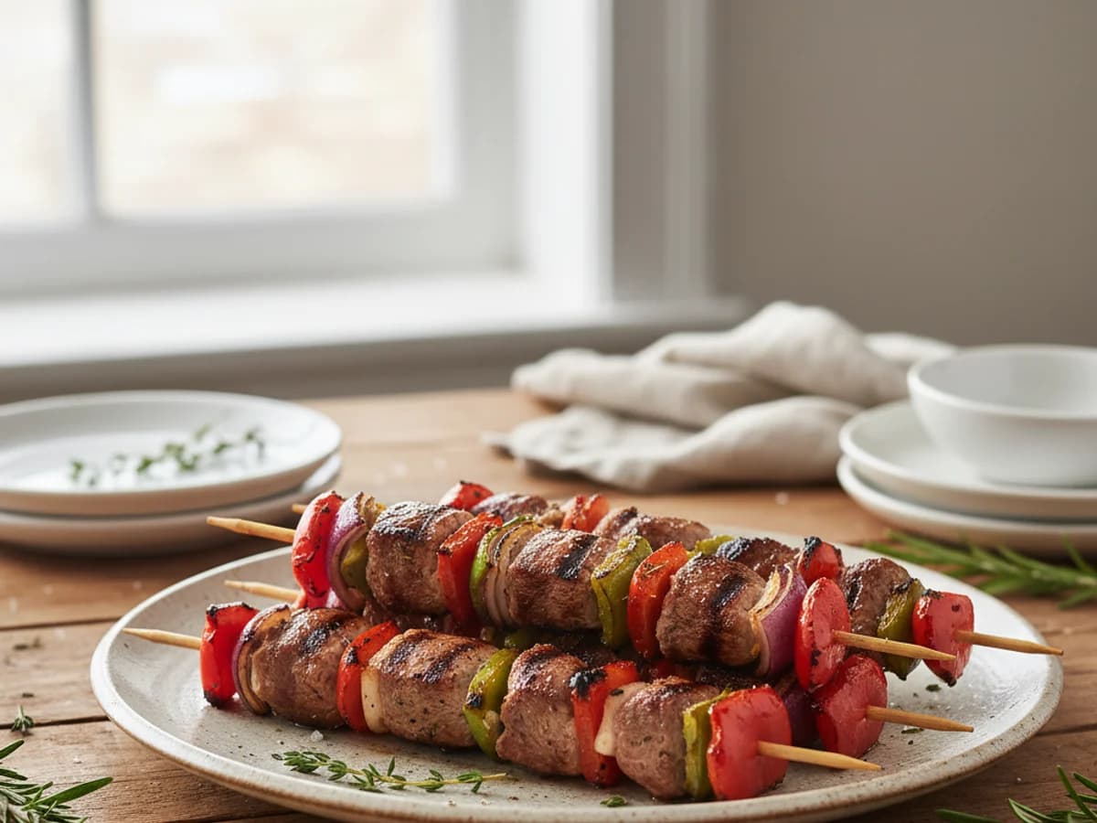 Grilled Pastured Lamb Kebabs