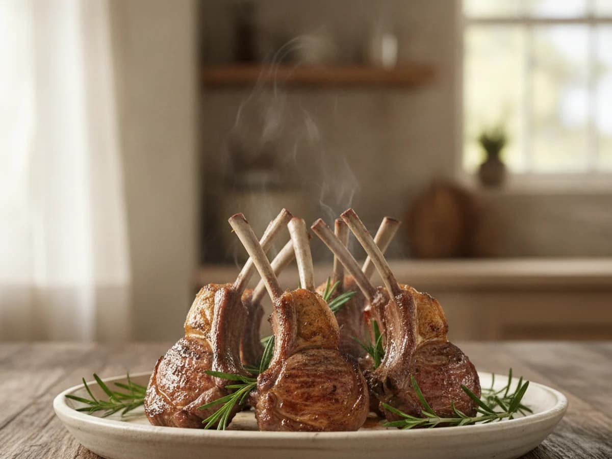 Grilled Pastured Lamb Lollipop Chops