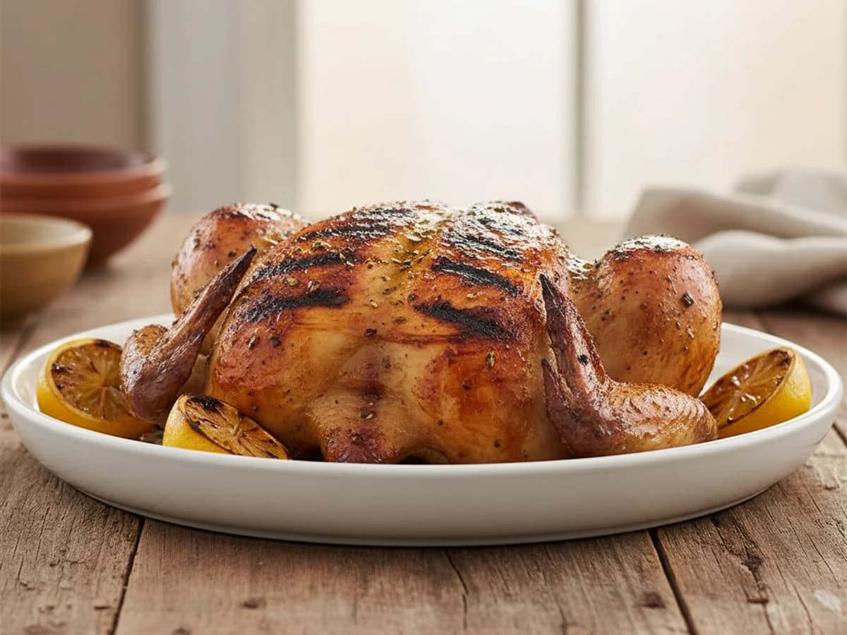 Grilled Spatchcock Pastured Chicken