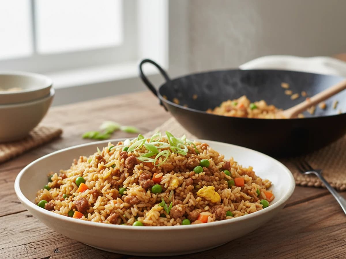 Ground Pork Fried Rice