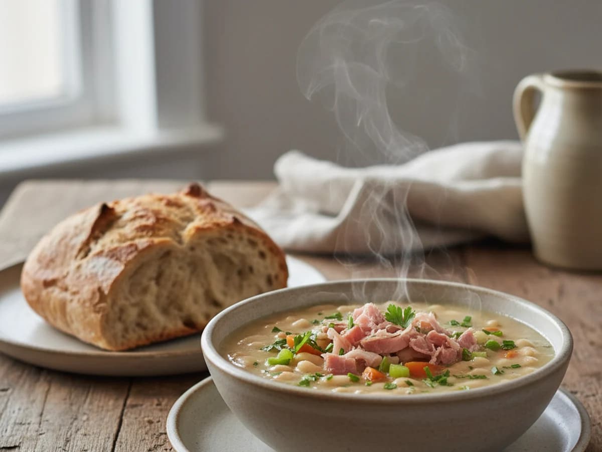 Pastured Ham Hock & White Bean Soup