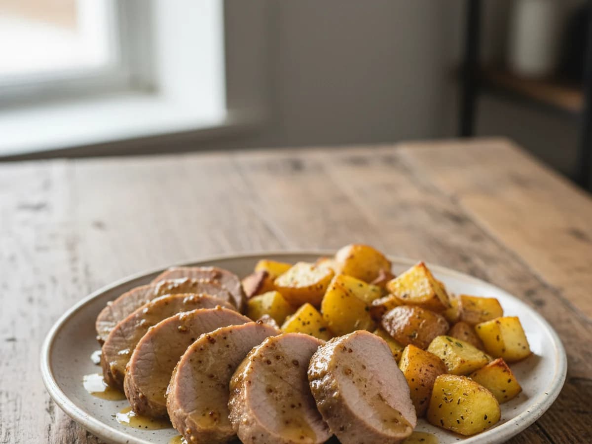 Honey Mustard Roasted Pastured Pork Tenderloin