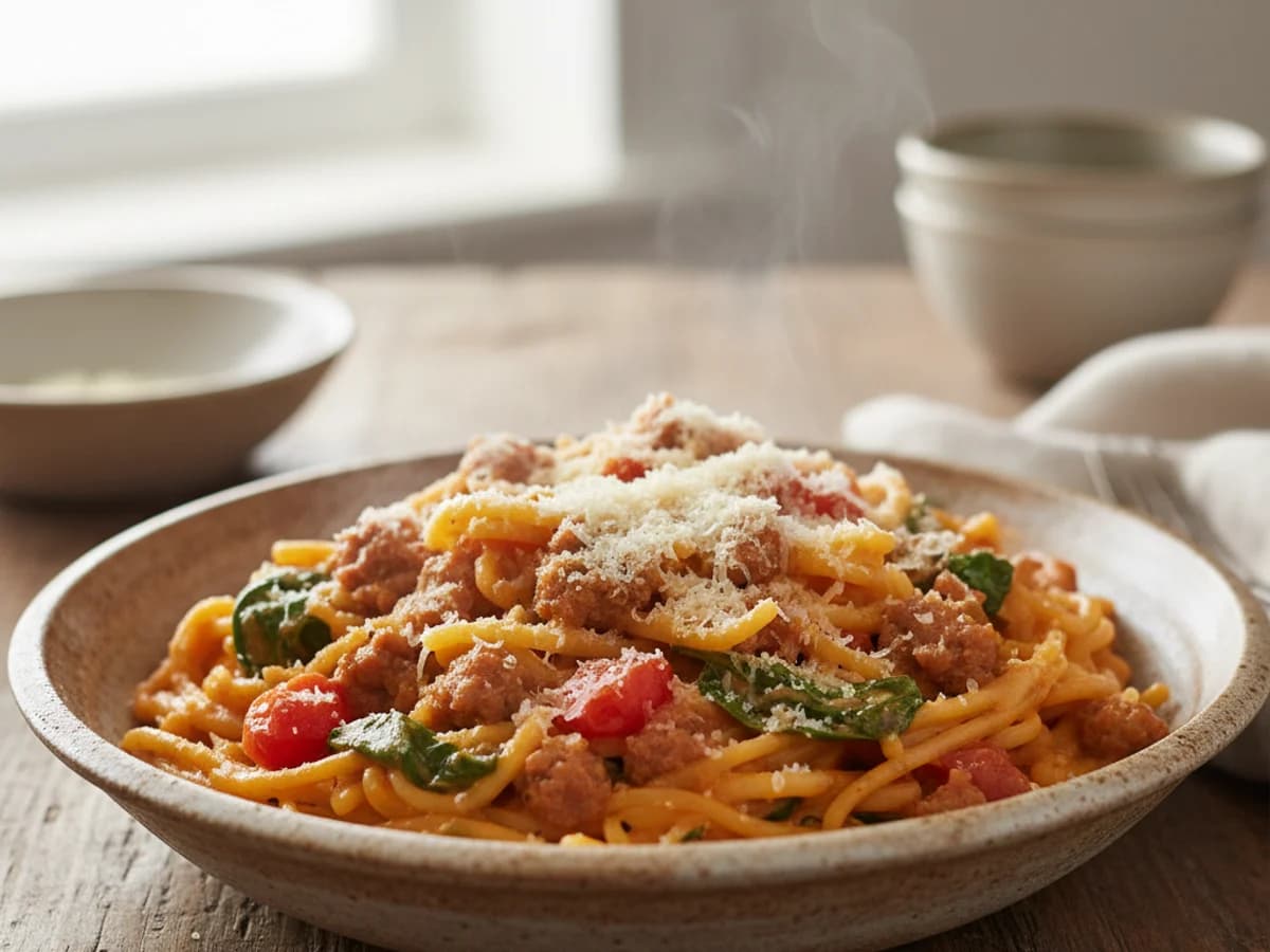 One-Pot Creamy Italian Sausage Pasta
