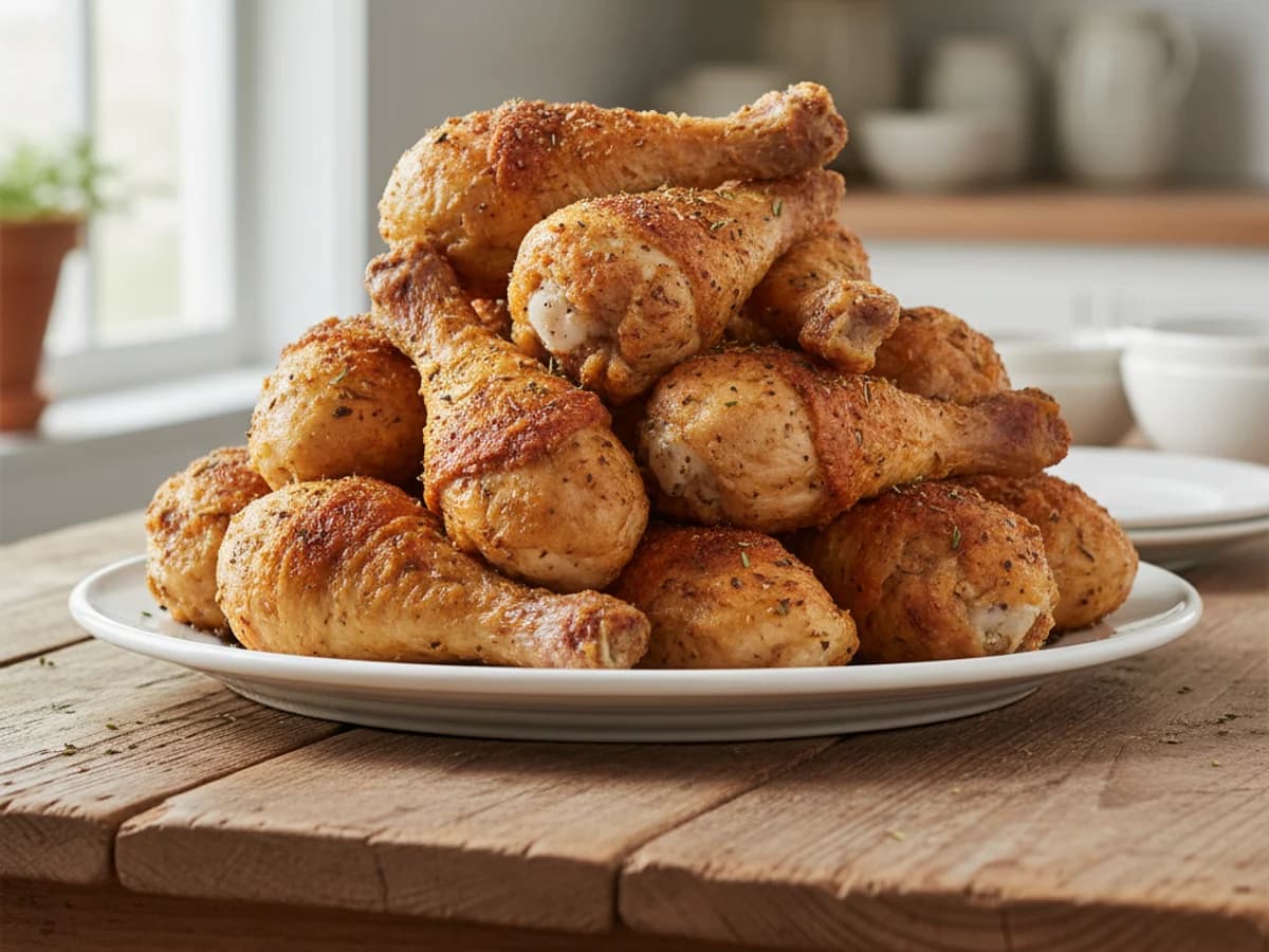 Crispy Oven-Fried Pastured Chicken Drumsticks