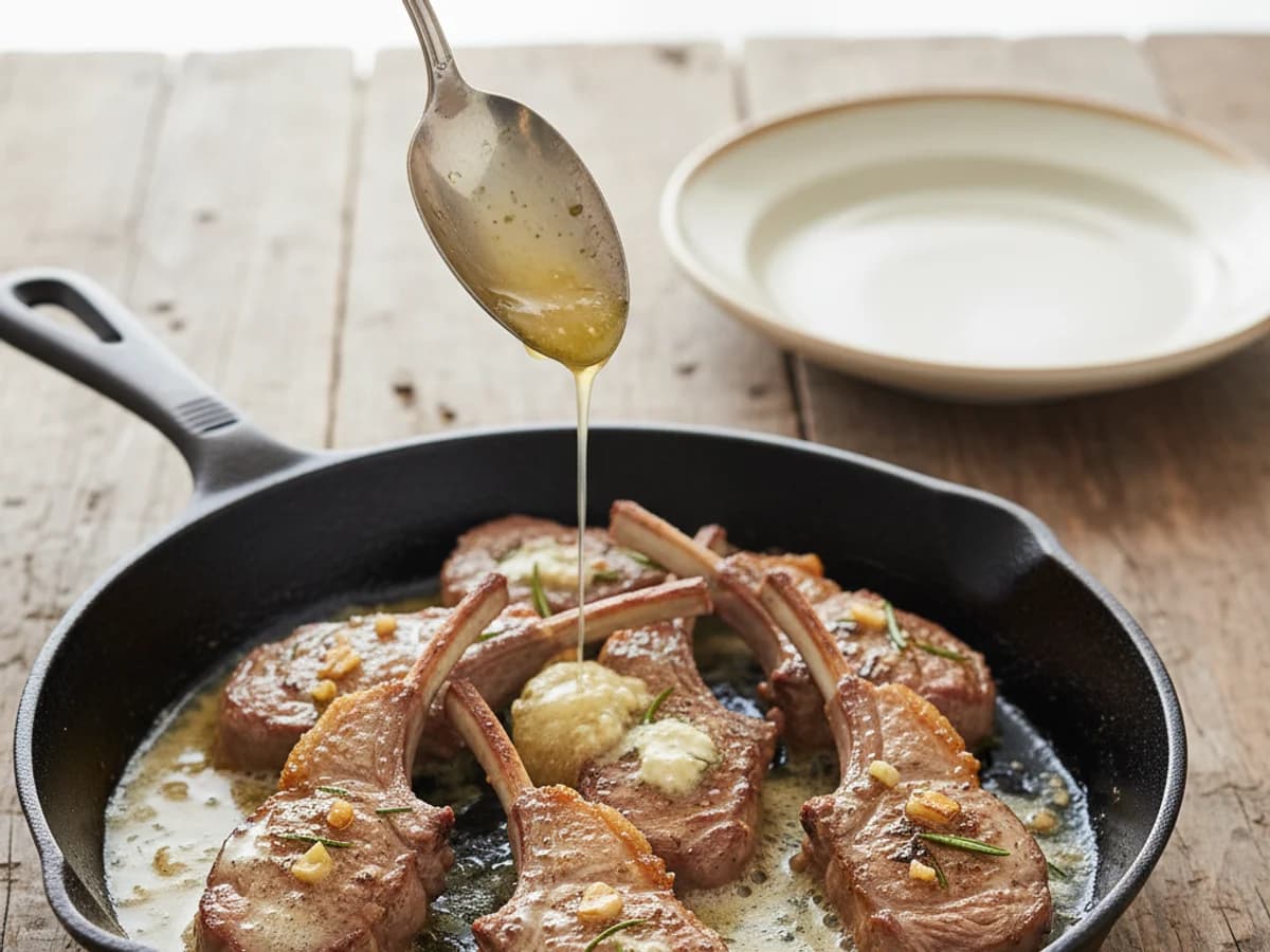 Pan-Seared Pastured Lamb Rib Chops