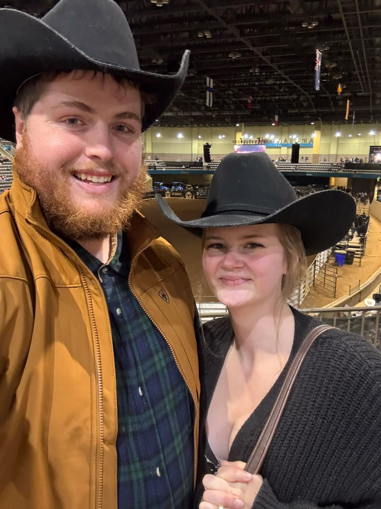 Kylea and partner at a livestock event