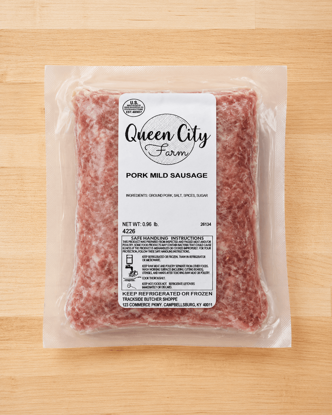 Ground Pork Sausage — Mild Breakfast