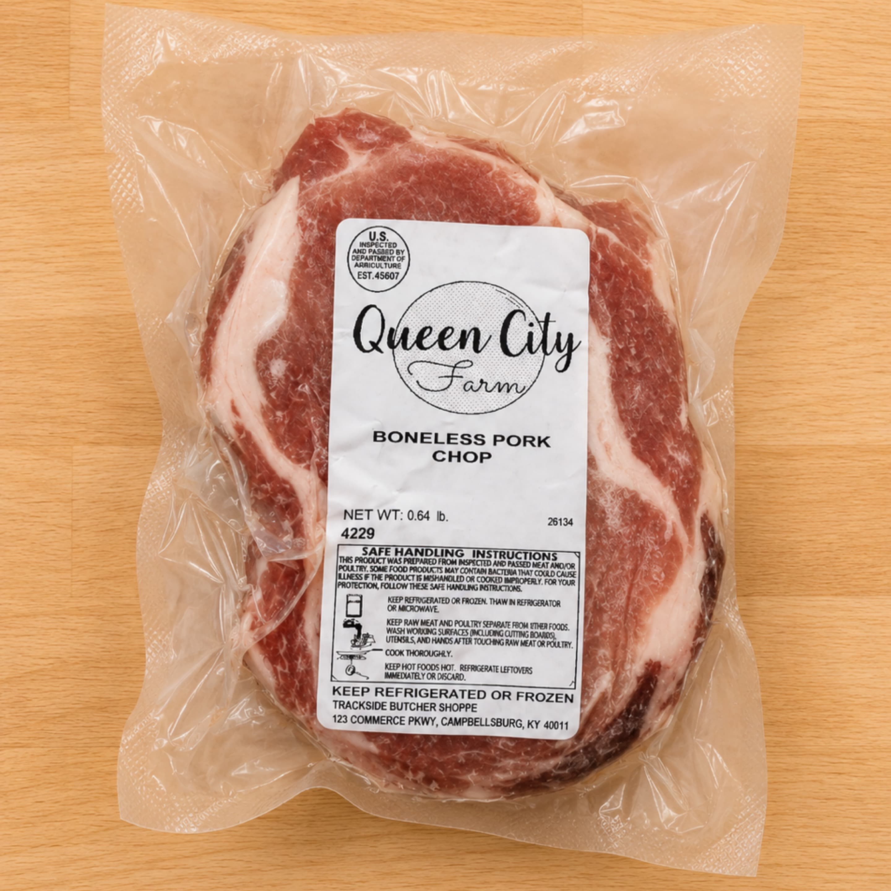 Pork Boneless Chops — .5 - .74 LB