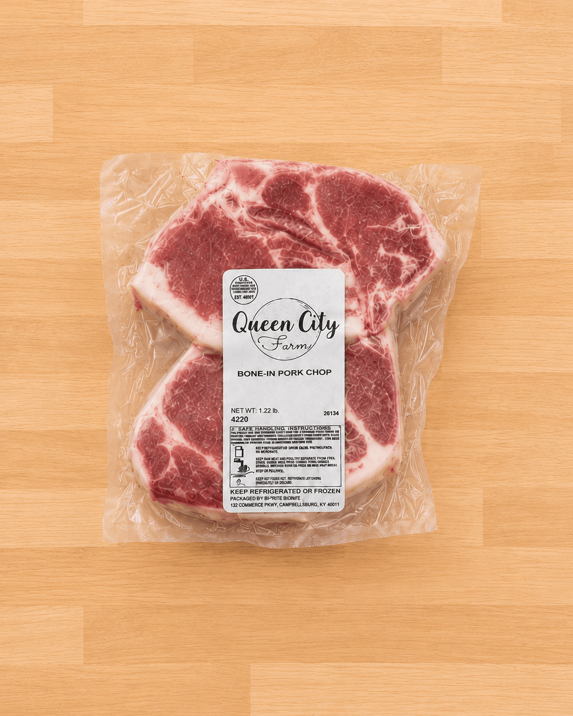 Pork Bone In Loin Chops — .75 - .99 LB