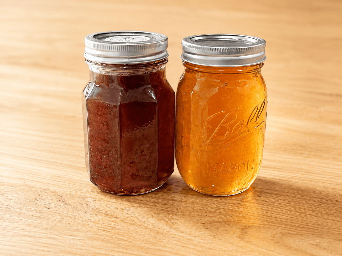 Honey with Glass Jar